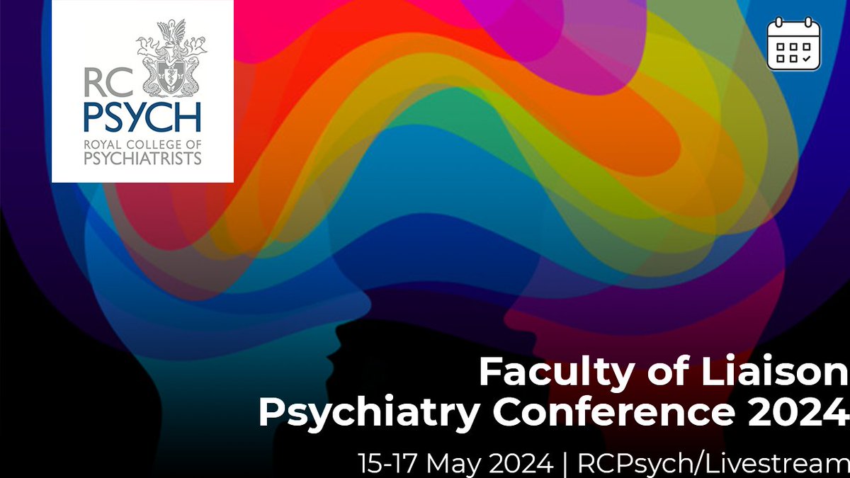 rcpsych's tweet photo. Call for posters are open for the @rcpsychLiaison Annual Conference 2024! Submit your poster here:  https://t.co/Gcr08wbJKT #Liaisonconf24 https://t.co/2EYR3vn8iJ