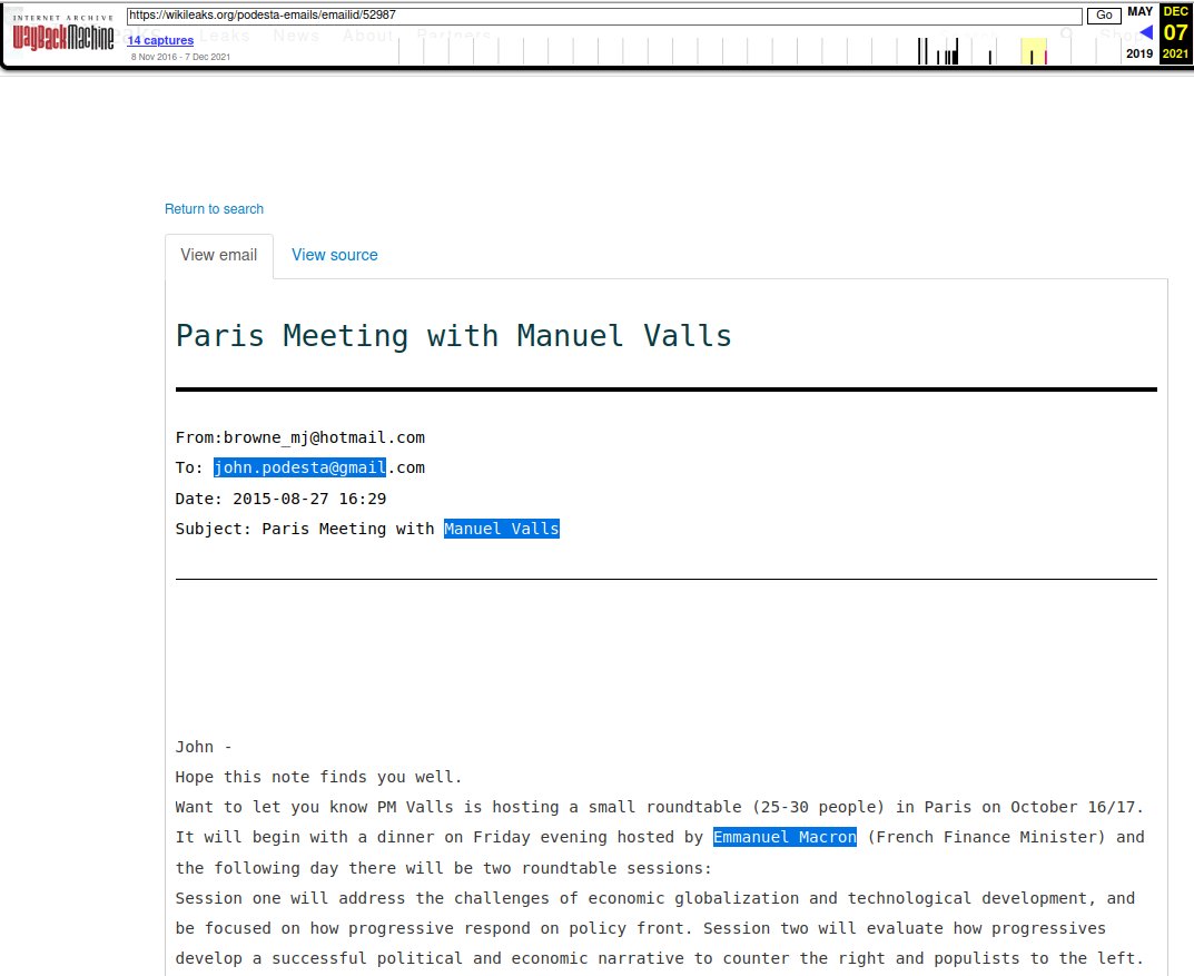 Casimir_Noir's tweet photo. Nothing to see here.
Just a proposal from "M.J. Browne" to #JohnPodesta to select &amp; send a #HillaryClinton campaign staff or even himself to meet #ManuelValls at a diner &amp; roudtable organized by #EmmanuelMacron in 2015, all expenses paid by #FondationJeanJaurès or #PolicyNetwork https://t.co/qKbNQ1g0is