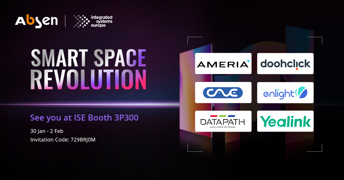 [ISE 2024] With the invaluable bolster of sponsors and supporters, including #AMERIA, @DoohClick, #CAVE, <a href="/enlightv2015/">EnlightV</a>, <a href="/datapathltd/">Datapath</a>, and <a href="/YealinkNews/">Yealink Official</a>, #Absen will bring you a stunning visual experience at booth #3P300. Join us and witness the smart space revolutions.
 #ise2024