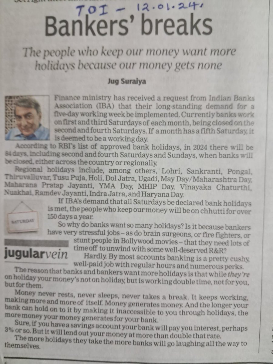 Yet another enemy of the banker whose views are being planted deliberately to deny the legitimate demand of the banker. Same on him.