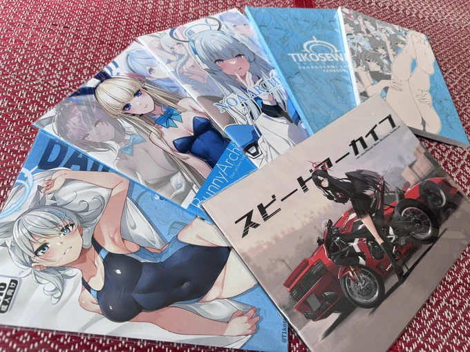 Hello, the overseas pre-oreder for the my doujin and shiroko fanbook is now open!!! and there are also other blue aechive fanbooks from other Sekiranun Circle artists. Don't miss it  Thank you!!