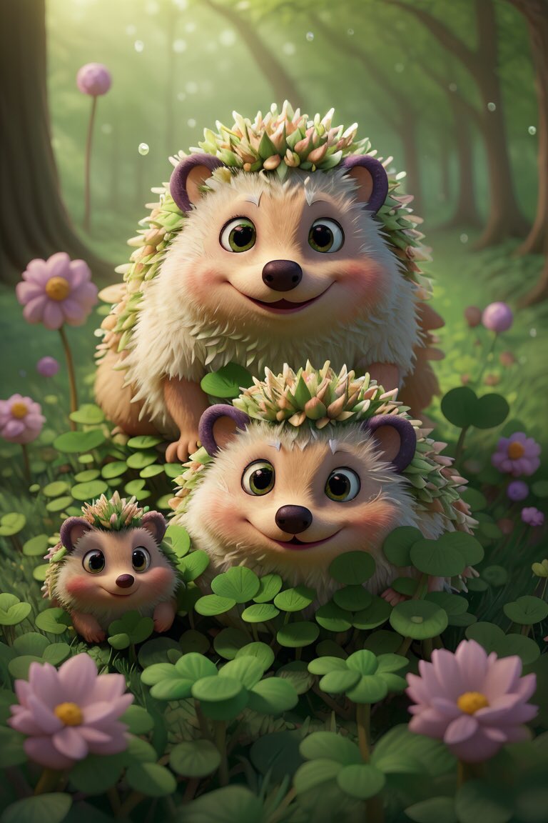 artaiartistry's tweet image. Journey into a magical woodland clearing where a group of mystical creatures unveils the wonders of 3D Animation! 🍃✨ #Magical #ART #Arificialintelligence