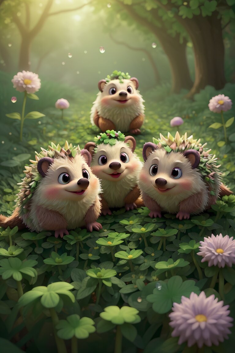 artaiartistry's tweet image. Journey into a magical woodland clearing where a group of mystical creatures unveils the wonders of 3D Animation! 🍃✨ #Magical #ART #Arificialintelligence