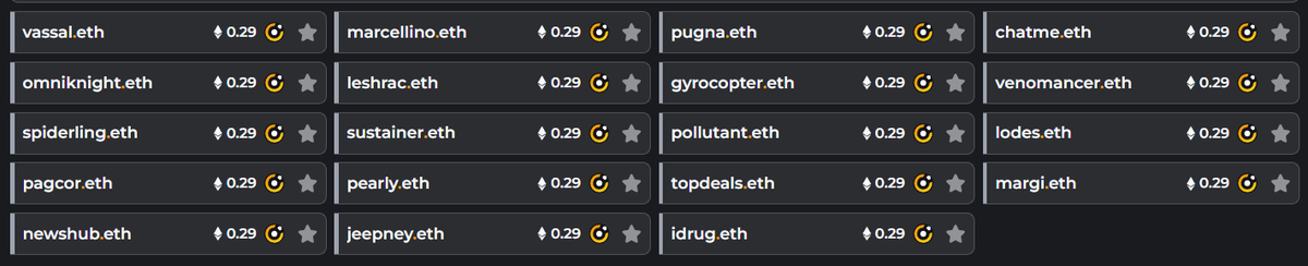 GM everyone!

I lowered my listing prices on my ENS portfolio for 7 days. Feel free to grab what you like. 

Cheers!
Listed on <a href="/ensvision/">Vision.eth</a>