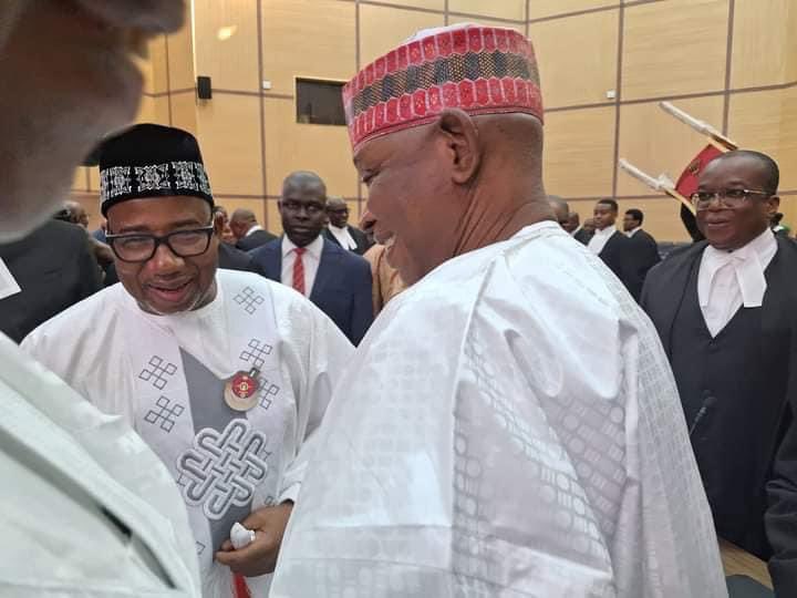 Arrival of His Excellency Alhaji Abba Kabir Yusuf and His Deputy Comrade Aminu Abdussalam Gwarzo at the Supreme Court, Abuja.