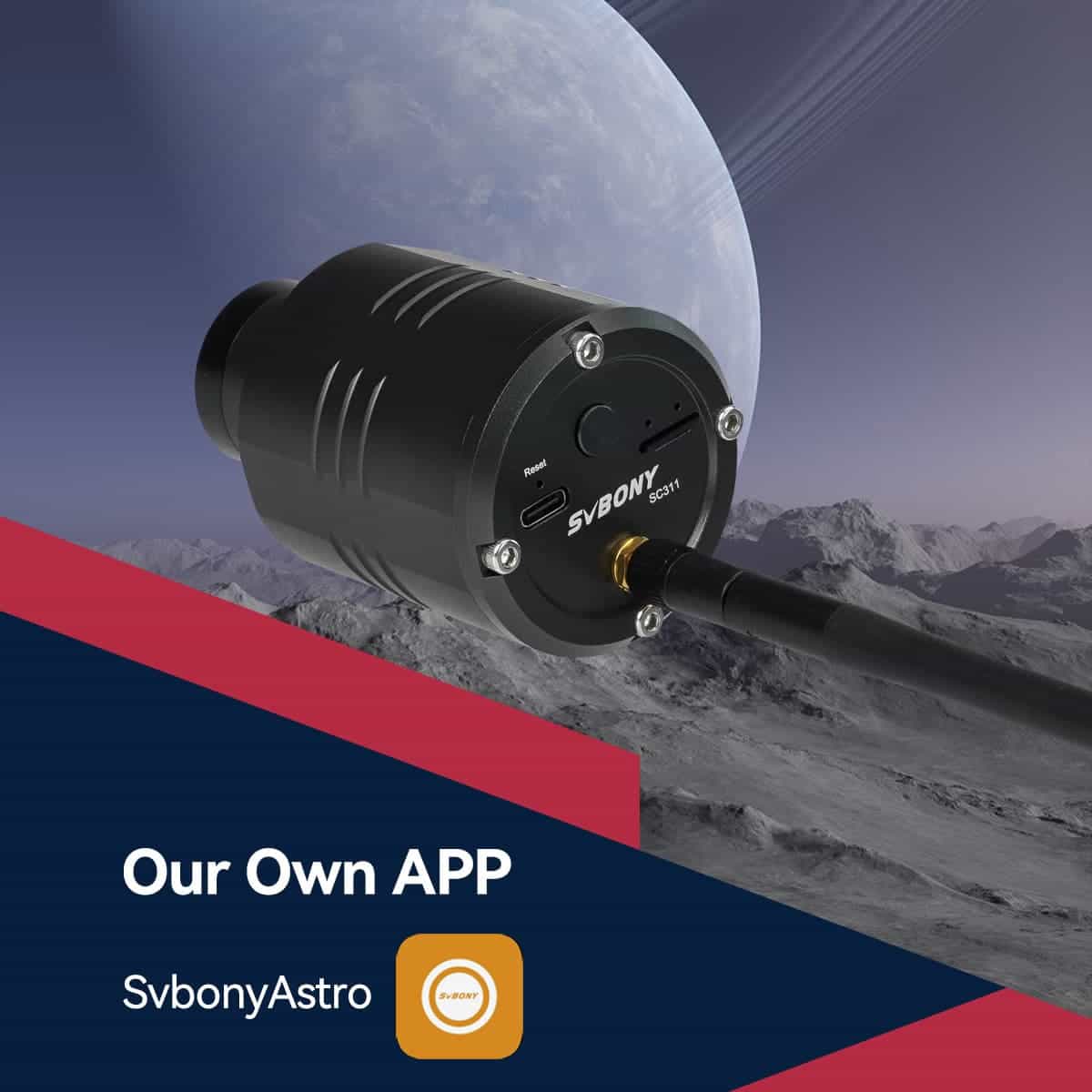 SVBONYsvbony's tweet photo. SVBONY's first wifi camera for astrophotography SC311 is available now.🥳
Share the joy of observation with your friends.👯
https://t.co/kWFrEtqOUC
#Svbony #astro #astronomy #astrophotography #wificamera #SC311 https://t.co/x2XBLDbd1T