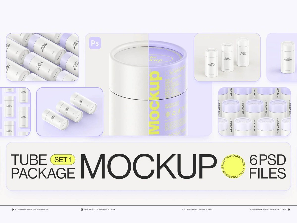 uibundlecom's tweet image. 🎨 Showcase your designs like a pro with @Samolevsky 's Paper Tube Package Mockup Set 1 for Photoshop!
🌟 Features:
6 Unique, Realistic Scenes
High Resolution (9000x6000 px)
Easy Customization with Smart Objects
🔗 uibundle.com/products/1453-… 
.
#PhotoshopMockup #Packaging