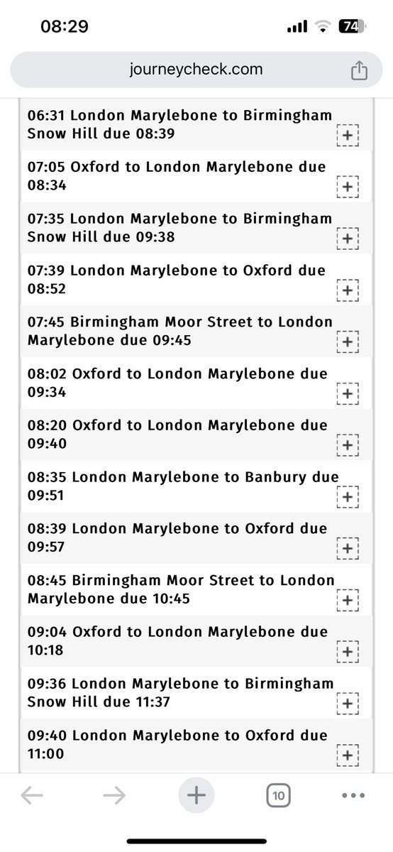 trudy_tsang's tweet photo. @chilternrailway it didn’t say the 08:19 from BIT would be cancelled. https://t.co/njDcrNzkag