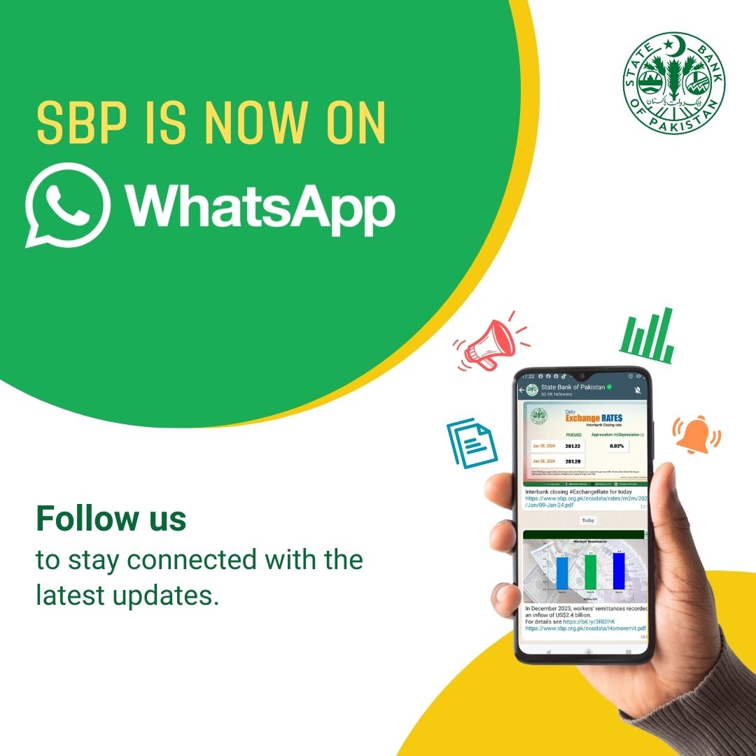StateBank_Pak's tweet image. 📢 #SBP on WhatsApp!
Follow SBP’s Official WhatsApp channel for the latest updates.
Channel Link: whatsapp.com/channel/0029Va…
#WhatsappChannel #SBPonWhatsApp