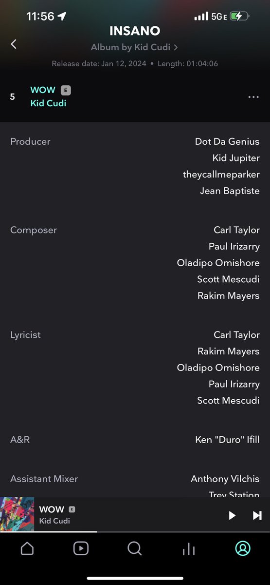 tcmParker's tweet photo. Mama I’m on a @KiDCuDi album!!! #INSANO s/o @DotDaGenius 🙏🏽🙏🏽🙏🏽 https://t.co/N9BviJoRNo