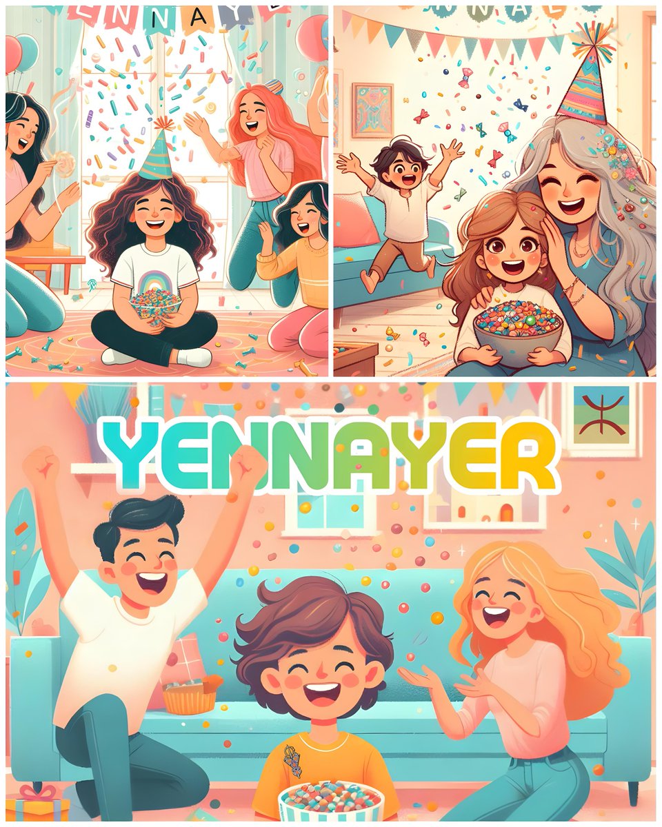 YENNAYER, celebrated on Jan 12th, holds a special place in our hearts. It's Our Amazigh New Year, a cherished cultural and festive occasion that symbolizes the beginning of Our agricultural year and proudly embraces the rich heritage of our Amazigh community. #YENNAYER 2974🎉