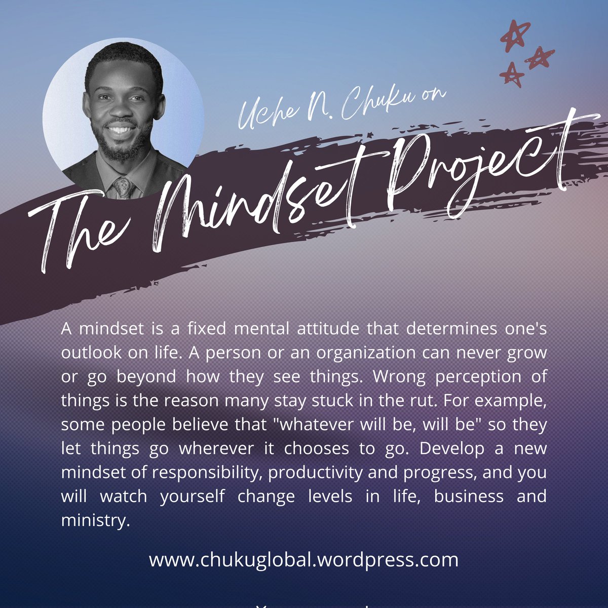 chukuglobal's tweet photo. The Mindset Project
#themindsetproject https://t.co/ixinCSYrhu