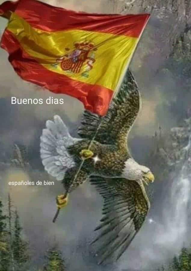 BUENOS DIAS 
MUY FELIZ VIERNES 
""ARRIBA ESPAÑA ""