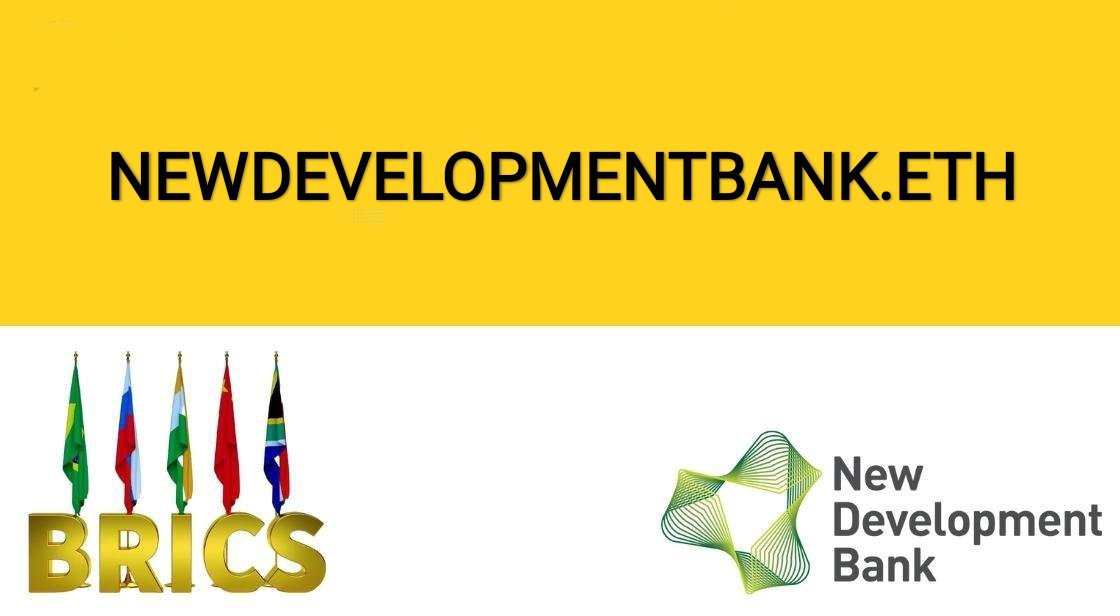 New Development Bank: A symbol of #BRICS unity, driving innovation, fostering economic growth, and championing sustainable development.
#web3 #bitcoin #crypto #blockchain #ensdomains #nftdomain #ethereum #BitcoinETF #web3domain #domainforsale #domainbusiness #ens #nft