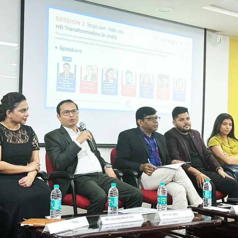 bestiu20's tweet photo. B.E.S.T. Innovation University's INNOVATE - The HR Summits, Round Table 2, illuminates the glorious path of HR Transformation in India.
#Innovate #hrroundtable #hrsummits #hrtransformation #BESTInnovationUniversity https://t.co/CCWG1JEaRz