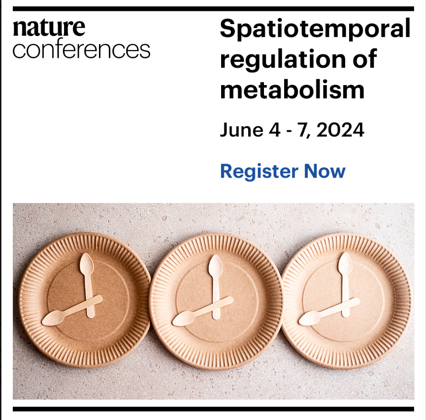 Registration for our upcoming in-person @NatureConf on the spatiotemporal regulation of #metabolism is now open! conferences.nature.com/event/f1c653a5… Together with @Nature and @NatMetabolism