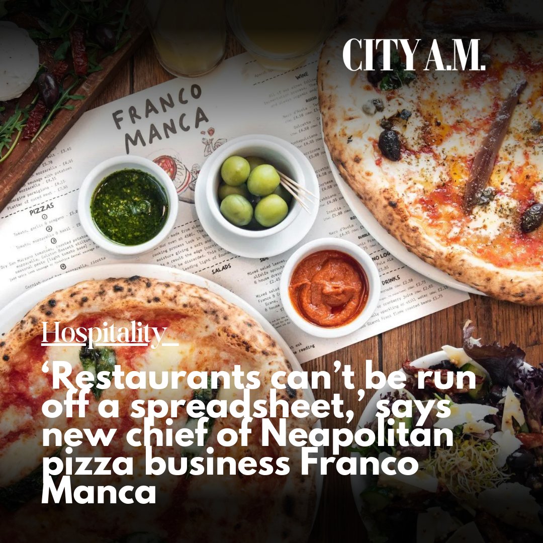 A restaurant business cannot be run off a spreadsheet, the newly appointed boss, Marcel Khan, of pizza specialist Franco Manca has said, amid a period of widening losses for the UK’s casual dining market.

Continue reading 👇
cityam.com/restaurants-ca…
