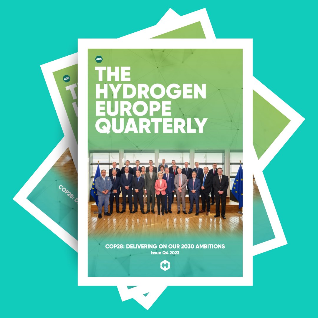 H2Europe's tweet photo. 🌍 Exciting news from #COP28!

🔍 Our #H2EQuarterly explores how #CleanHydrogen is accelerating the shift to #netzero by 2050. Fast-tracking #decarbonisation, strengthening energy security, and boosting development – #cleanH2 is at the forefront!🌐

➡️ https://t.co/ewFBu5R2kP https://t.co/DUVLXRzP0N