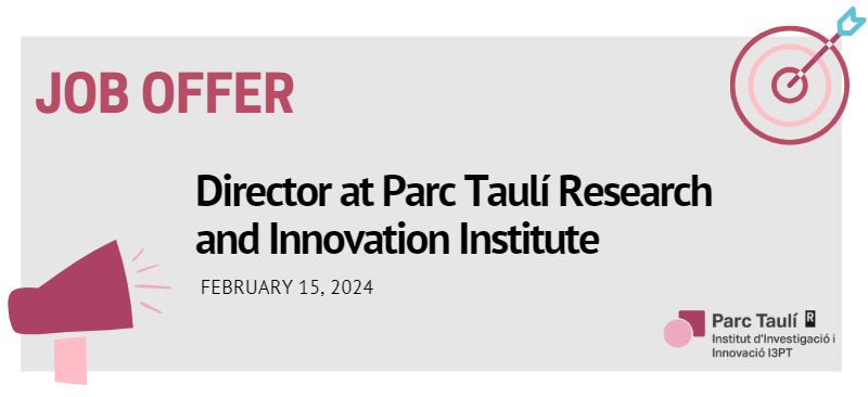Institut d'Investigació i Innovació Parc Taulí (@i3ptt) on Twitter photo 📢<a href="/I3ptT/">Institut d'Investigació i Innovació Parc Taulí</a> is seeking a Director to lead our institute
I3PT is at the forefront of groundbreaking research, innovation and teaching in the field of healthcare
Ready to make a difference? Join us in shaping the future of #biomedical R+I
Check out the offer shorturl.at/lstP0 📢<a href="/I3ptT/">Institut d'Investigació i Innovació Parc Taulí</a> is seeking a Director to lead our institute
I3PT is at the forefront of groundbreaking research, innovation and teaching in the field of healthcare
Ready to make a difference? Join us in shaping the future of #biomedical R+I
Check out the offer shorturl.at/lstP0