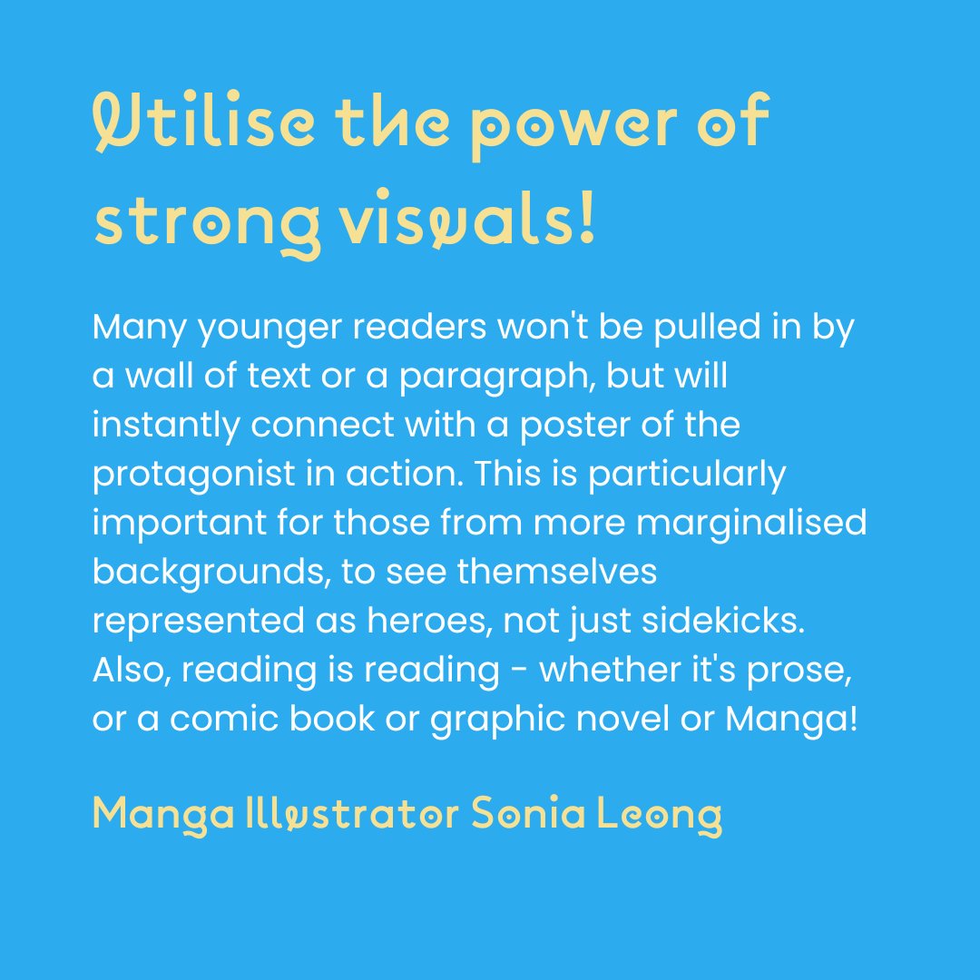 Todays #NewYearNewReadingHabit tip comes from #Manga Illustrator @sonia_leong - Thank you! Strong illustrations are so helpful in engaging readers, and are a crucial aspect of storytelling! 📚 #readingforpleasure #libraries #edutwitter