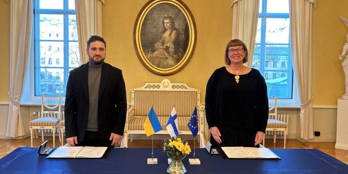 Ukraine and Finland agreed on strategic priorities for cooperation in the field of education @MON_UKRAINE and @okmfi signed Memorandum of Understanding - the first important step in expanding #Finland's leadership in facilitating reforms and recovery of education in #Ukraine.