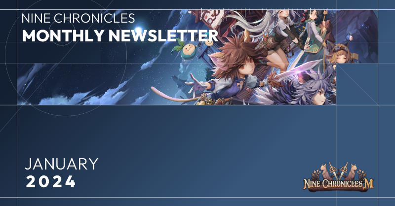 NineChronicles's tweet photo. ⚔️9CM Monthly Newsletter for Jan 2024 is here! ⚔️

This month's highlights include:
📈 Steady Community Growth
👀 Exceptional In-game Growth
🪙Extra NCG burn (x3.6 of Nov.)

✅Click the link below for details!