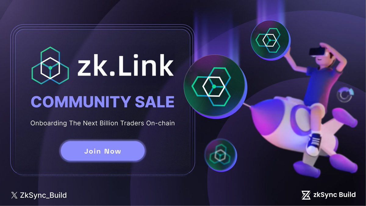 zkSync_Holic's tweet photo. 📢 Unveiling the @zkLink_Official Community Token Sale on @CoinList.

Dive deep into the deets and explore the exclusive perks of holding ZKL tokens – your VIP pass to high-performance ZK applications!

Register on CoinList now 🔗: https://t.co/bqVssHzqQV

#zkSync #zkLink https://t.co/wr3jUUQiZ3