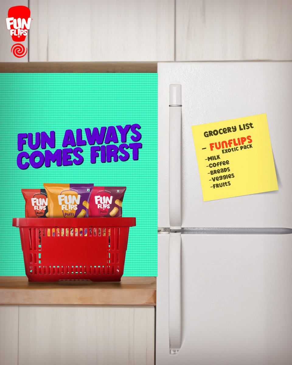 funflips_'s tweet photo. Time to get ready for weekend fun with some grocery list preparations! Fun flips are always at the top of our list for this weekend's plans! 📷📷
#Funflips #CornPuffs #FunFlipsExotic #ExoticPuffs https://t.co/A3hTNj9p3a