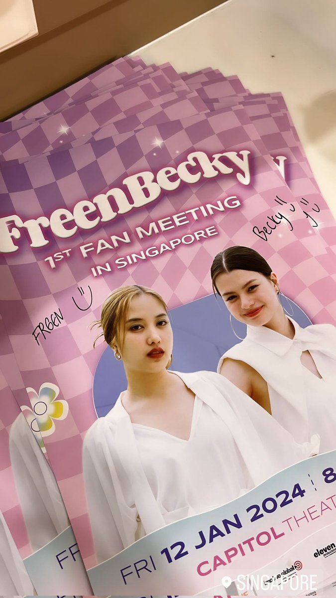 freenbecky ファンミーティング マニラ サイン入りポスター