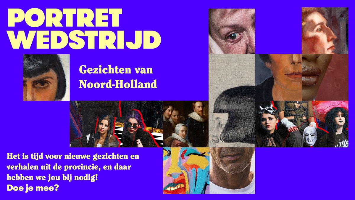 Het Frans Hals Museum en het @AmsterdamMuseum zijn op zoek naar nieuwe gezichten en verhalen uit Noord-Holland. Daarom lanceren we op 5 februari een portretwedstrijd! Lees meer: franshalsmuseum.nl/nl/event/portr… #franshalsmuseum #haarlem #noordholland #portretwedstrijd