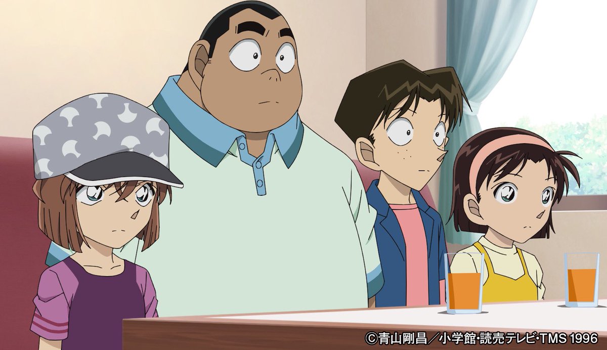 conan_file's tweet photo. 伊達刑事が残した手帳の暗号を解くと、喫茶ポアロの住所だったんだ。
お店に残されたものや梓姉ちゃんの証言で1年前の少年の誘拐事件が今も続いてるってわかったんだ。
ボクたちは犯人を捕まえ少年を助けようとしたんだけど…!? 

「高木と伊達と手帳の約束(後編)」は、1月13日(土)よる18:00放送だよ。 https://t.co/8ukq7fLxEC