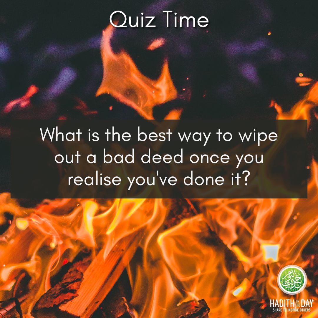 Hadithoftheday's tweet photo. *Quiz Time* https://t.co/98pKLp8RU7
