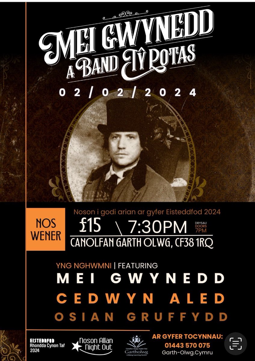 Mei Gwynedd (@meigwynedd) on Twitter photo 📣GIG📣
Hefo Band Tŷ Potas
<a href="/GartholwgLLC/">Canolfan Garth Olwg Centre</a>
Codi arian ar gyfer <a href="/eisteddfod/">eisteddfod</a> 2024!
Dewch draw am sing-song hefo ni! 📣GIG📣
Hefo Band Tŷ Potas
<a href="/GartholwgLLC/">Canolfan Garth Olwg Centre</a>
Codi arian ar gyfer <a href="/eisteddfod/">eisteddfod</a> 2024!
Dewch draw am sing-song hefo ni!
