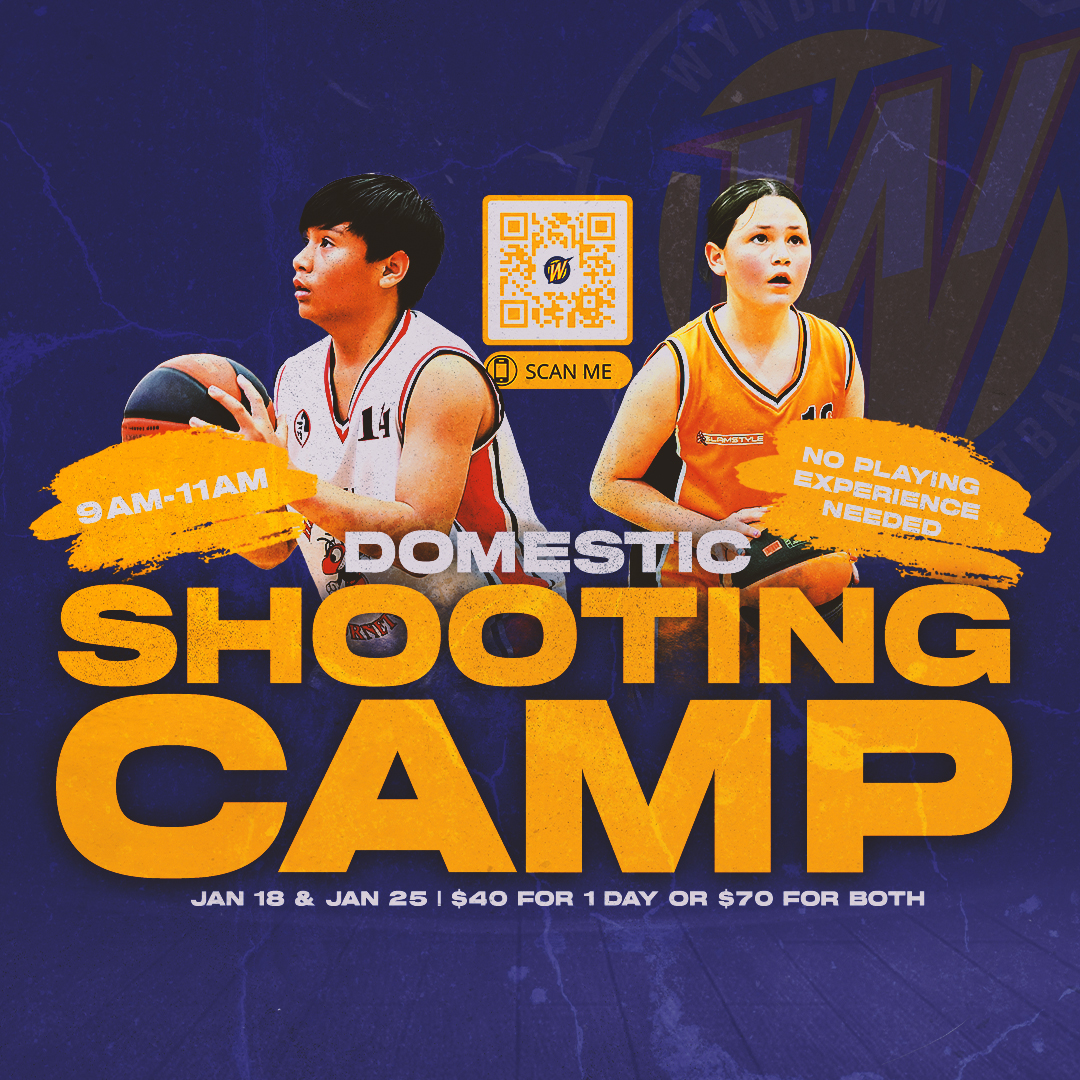 DOMESTIC SHOOTING CAMP

Our Domestic Shooting Camp purely focuses on assisting the participants in learning and growing in the master skill of Basketball – Shooting.

🗓️ Jan 18th &amp; 25th
⏰ 9:00am-11:00am
📍Eagle Stadium, Werribee
🔗 ow.ly/uinH50Qfm0A
