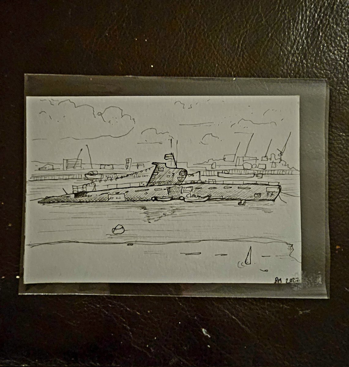 Very much enjoyed the gig last night <a href="/darrenhayman/">Darren Hayman</a> . Brought the submarine back to Medway with me.