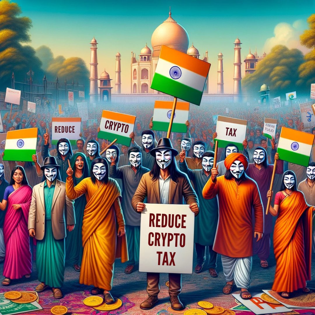 Moneygurudigi's tweet photo. #reducecryptotax 

This one can help to boost : 
✅ Indian exchanges 🚀
✅ Indian Crypto users 📈
✅ Indian economy will Boom 🚀

#BTC  #Bitcoin  #ETF #ETFbitcoin #BitcoinETFs #Cryptocurrency #CryptoNews https://t.co/nOiZWhP4Bm