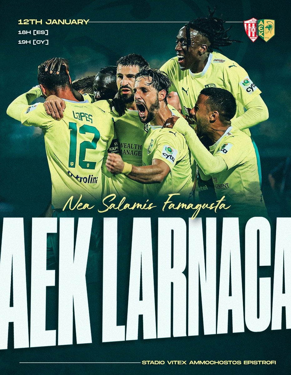 Let’s give it our all, team 🔰✊🏽
<a href="/AEKLARNACA/">AEK Larnaca</a> #MatchDay