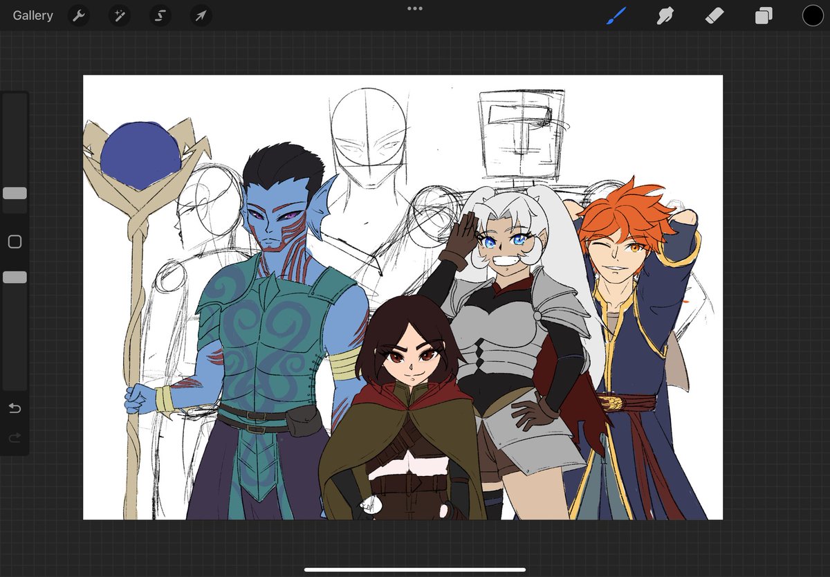 Inaishere_'s tweet photo. The DnD WIP👀

#dndart #dnd https://t.co/82k3B8D5SI