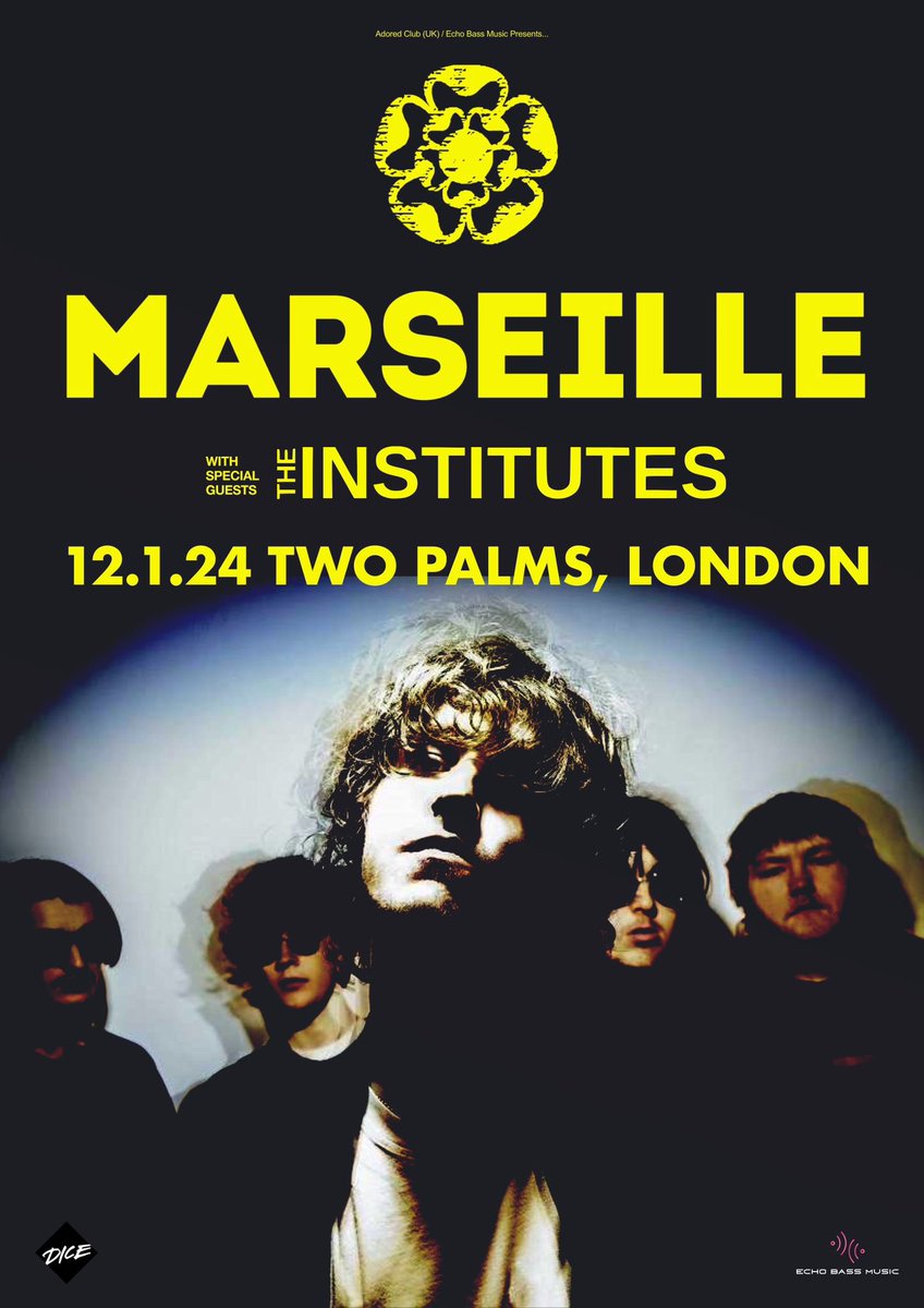 TONIGHT! London, we’ll be supporting our mates @marseilleband at @twopalmshackney. Only a few tickets left dice.fm/event/lxr7w-ma…