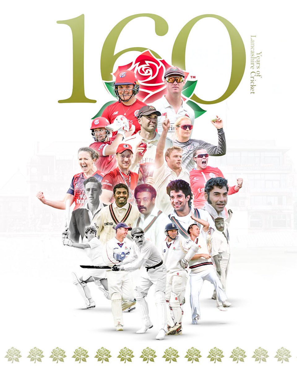 1️⃣6️⃣0️⃣ 𝗻𝗼𝘁 𝗼𝘂𝘁! 🎉

Today, Lancashire Cricket celebrates its 160th birthday after the club was formed on this day in 1864. 🎂

What a journey it has been so far… 😍

🌹 #RedRoseTogether