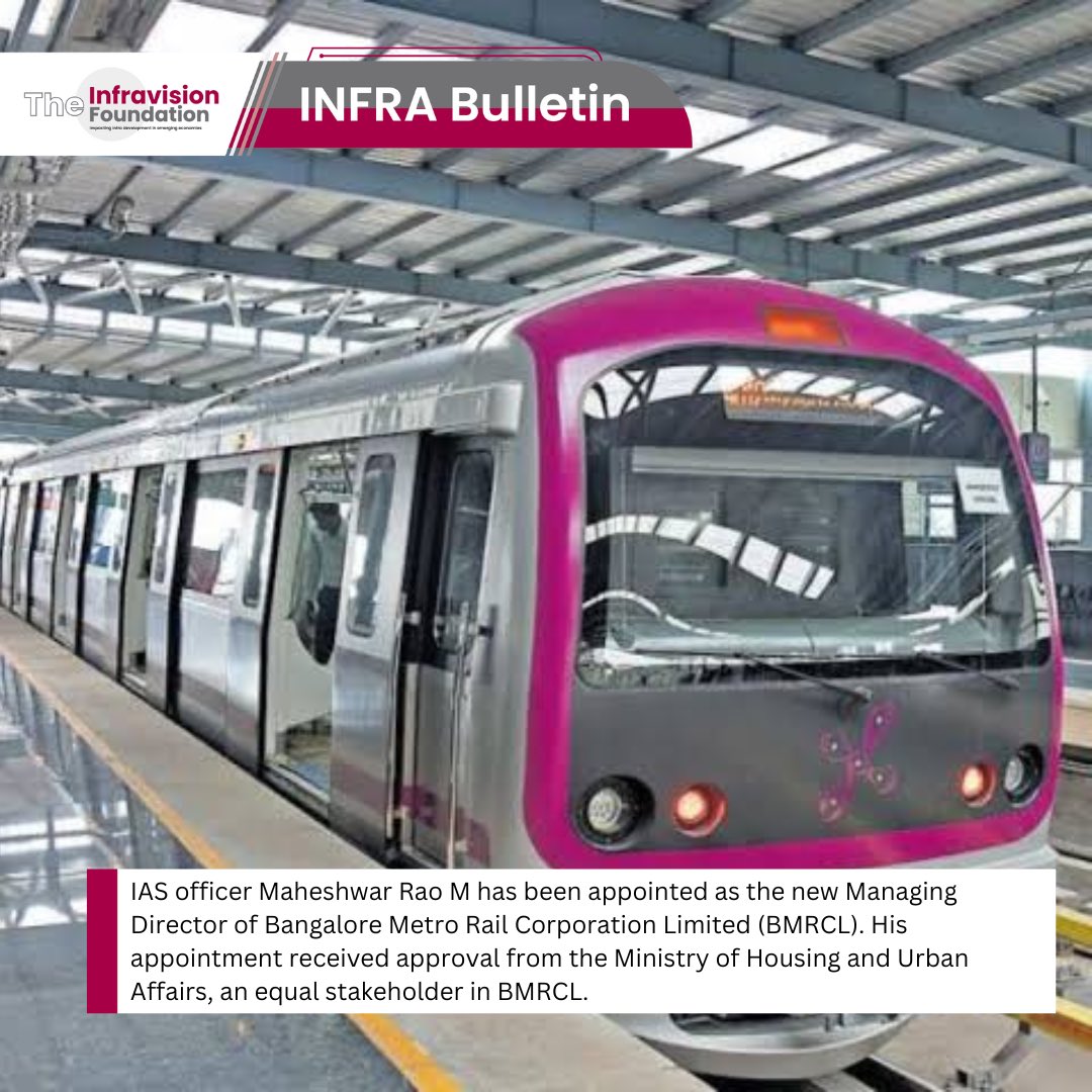 Stay informed about the latest infra news with #InfraBulletin!

#urbaninfrastructure #urbanplanning #bangaloremetro #ministryofhousingandurbanaffairs #dedicatedfreightcorridor #ahmedabad #jharkhand #roadconstruction #constructiondepartment