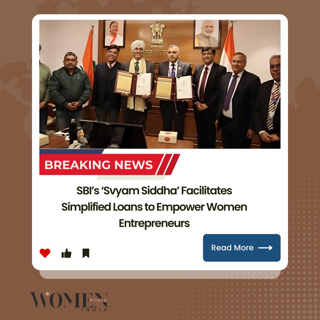 SBI’s ‘Svyam Siddha’ Facilitates Simplified Loans to Empower Women Entrepreneurs

shorturl.at/vIOQV

#SvyamSiddha #EmpowerWomenEntrepreneurs #StateBankofIndia #femaleentrepreneurs #SelfHelpGroups #MemorandumofUnderstanding  #ruralwomenentrepreneurs #womenworldindia