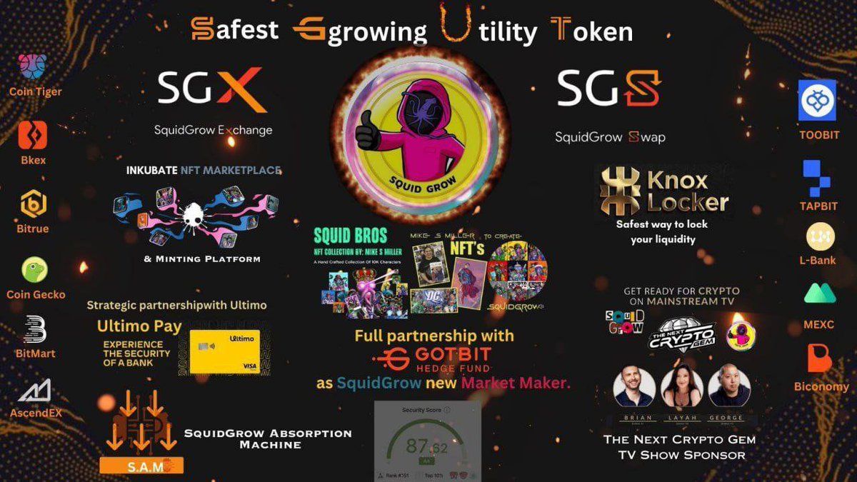 Crypt0Hustl3r's tweet photo. I’m still insanely #BULLISHAF on #Squidgrow even at this low mc I keep adding more and more ✅ I know what I’m #HOLDN 🏆 this project is destined to change the crypto space for the better. So many utilities packed and once they release🦑Grow going #ToTheMoon #LFGROW #Binance #eth https://t.co/ahBnQN04Kg
