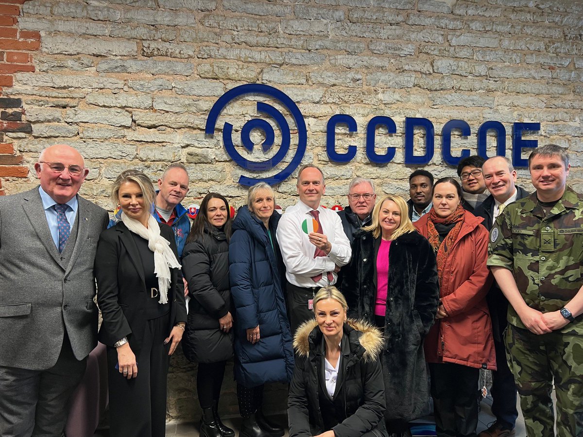 Sen Craughwell led an Irish delegation with the main discussion topic centered around how the CCDCOE can best support #Ireland in cybersecurity skill development. All agreed that active leadership in cybersecurity should be the first priority.