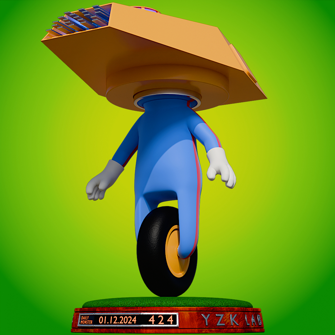 Daily Monster :
DM424
#daily_monster #unicycle #turret #alien #yzklab #fotocat #3dillustration #3dcharacter
