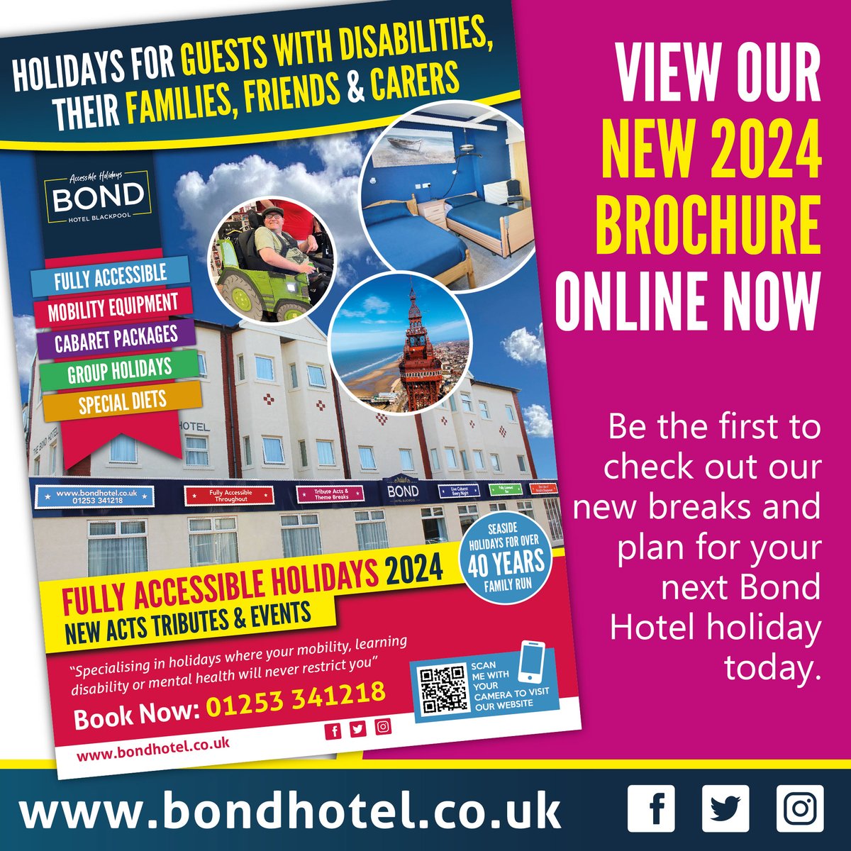 🔥NEW BROCHURE 2024🔥
Visit bondhotel.co.uk/brochure to download your copy today.
Our new brochure has arrived hot off the press and will be with you over the next few weeks. 👍
Be the first to check out our new breaks and plan your next Bond holiday. 

#thebondhotel