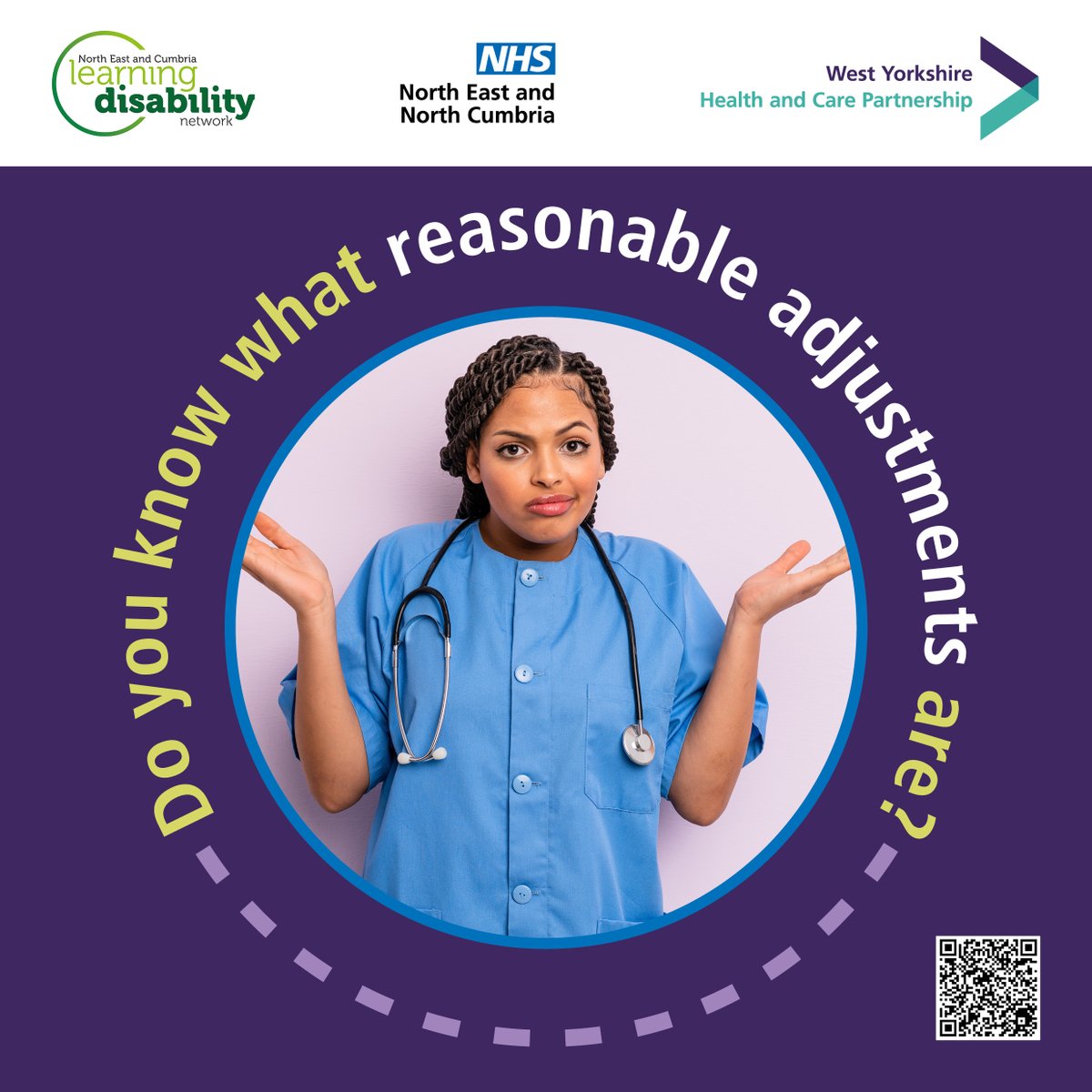 Do you know what reasonable adjustments are? If you work with people with learning disabilities or autism, you can find out more about how to make reasonable adjustments on our website: bit.ly/3tNa8Ei