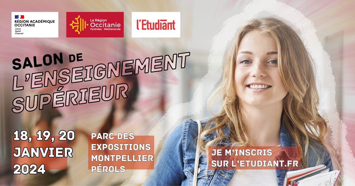 SaveTheDate : Salon de l'Enseignement supérieur les 18, 19 et 20 janvier. 
Venez découvrir les formations proposées par la Faculté de #Pharmacie et échanger avec nos enseignants et étudiants !
📍Hall B2, Parc des Expositions Montpellier
Plus d'info : bit.ly/3NZLTtq