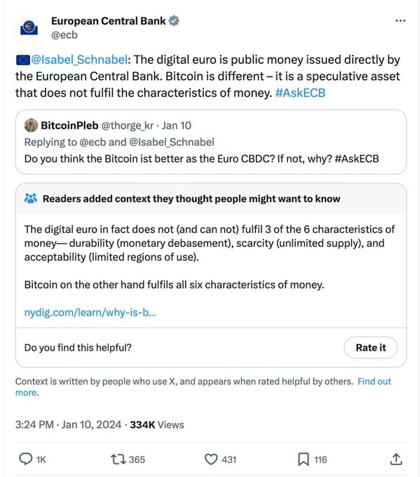 Relai 🇨🇭 (@relai_app) on Twitter photo It's a good morning when <a href="/ecb/">European Central Bank</a> gets community noted for spreading lies It's a good morning when <a href="/ecb/">European Central Bank</a> gets community noted for spreading lies