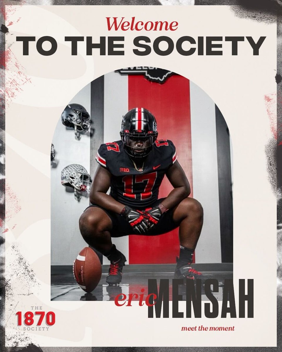 A powerhouse on and off the field 😤

We're thrilled to welcome @EricMen85258722 to The 1870 Society as a student-athlete partner!

The sky is the limit for the newest member of the rushmen fraternity

Please join us in welcoming Eric to Buckeye Nation!